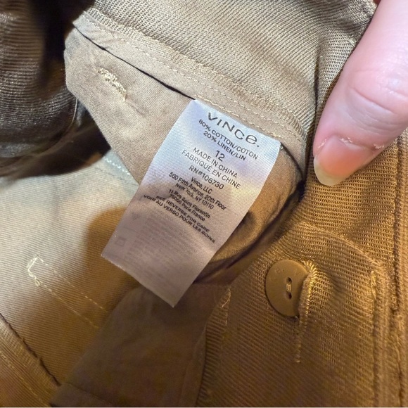Vince High Waisted Trouser Pants Size 12 - Picture 3 of 5
